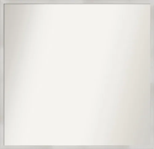 Miniatura 129 de Amanti Art Espejo de baño plateado para sobre el fregadero, 33 x 45 pulgadas, espejo de tocador rectangular blanco plateado y plateado, marco