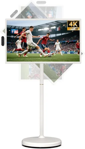 ApoloSign Televisor portátil inteligente UHD 4K de 32 pulgadas Gen2, almacenamiento de 16G + 256G, sistema operativo Android 15, 15000mAh, TV