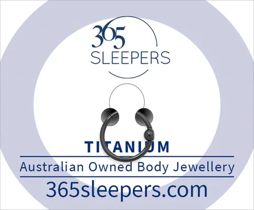 Miniatura 3 de 365 Sleepers Anillo de titanio de 18G de 0.236 a 0.394 pulgadas, con bisagras, segmento BCR, hélice, tragus, septum, nariz, labio, arete de aro