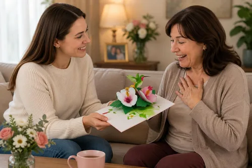 Miniatura 3 de ETA Tarjeta emergente 3D de colibrí – Tarjeta de felicitación de flores de hibisco tropical para cumpleaños, día de la madre, agradecimiento, 85F