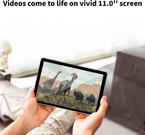 Miniatura 5 de COLORROOM Tablet Android 15 de 11 pulgadas, desbloqueo facial, carga rápida de 18 W, 12 GB+128 GB+1 TB expandir, CPU octa-core, batería grande