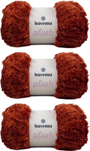 Miniatura 39 de Hilo de Pelo Sintético Super Suave y Grueso, Súper Suave y Esponjoso para Tejer, Crochet y Manualidades, 100 Gramos (3.53 Onzas) 109 Yardas