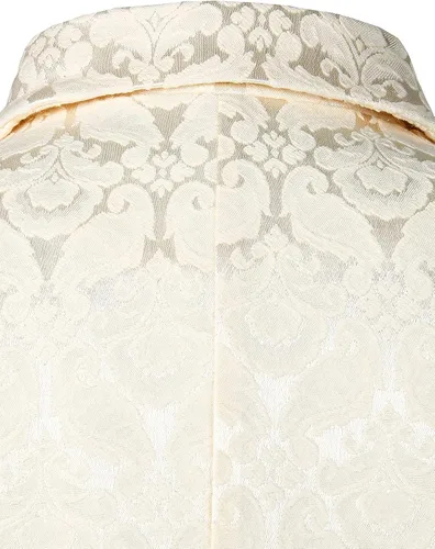 Miniatura 5 de ZEROYAA Chaleco gótico steampunk de doble botonadura jacquard para hombre, chaleco sin mangas