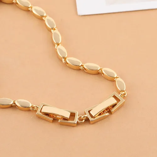 Miniatura 4 de Extensor de pulsera de collar dorado para mujer, 4 cierres plegables de joyería para fabricación de joyas