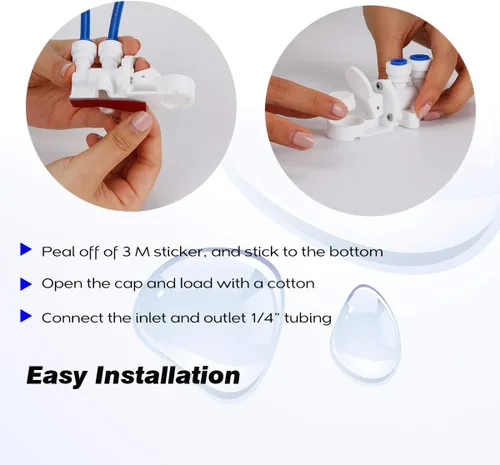 Miniatura 3 de Frizzlife Válvula de protección contra fugas para ósmosis inversa y sistema de filtro de agua debajo del fregadero MP99 y SP99 - Protección