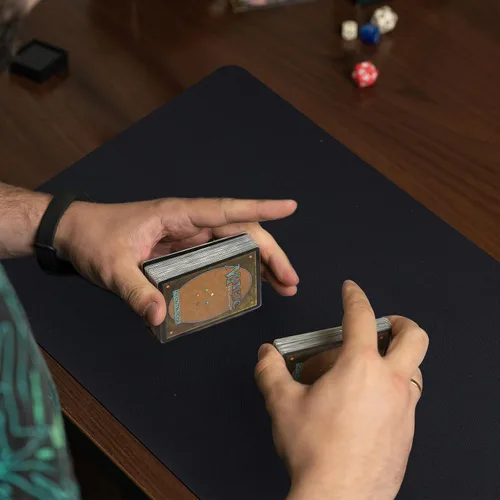 Miniatura 6 de Yexiya Tapete de juego de 6 piezas para TCG MTG de 24 x 14 pulgadas, tapete de goma suave para juegos de cartas, juegos de mesa (mezcla de colores)