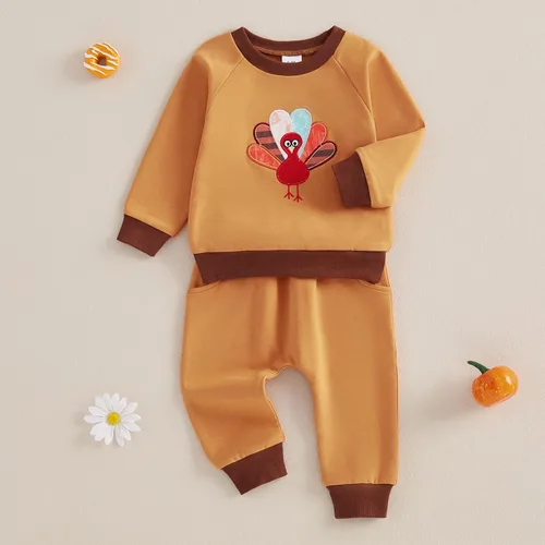 Miniatura 8 de BemeyourBBs Conjunto divertido de sudadera y pantalones de manga larga con letras divertidas para bebé niño y niño