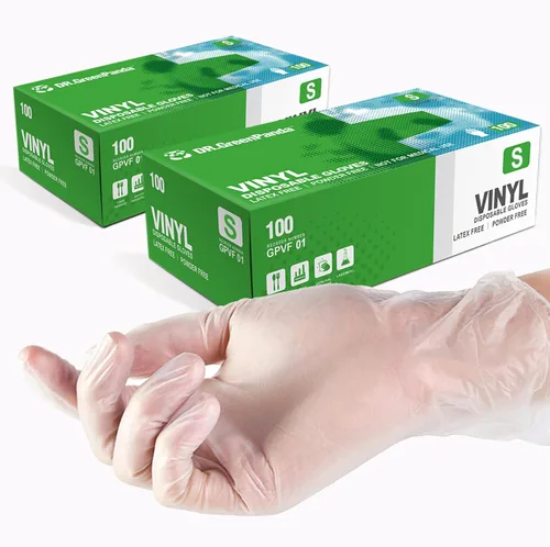 Miniatura 20 de Dr.GreenPanda Clear Vinyl Disposable Gloves Food Safe Latex Free Powder Free for Cooking Cleaning Food Service GPVF or MPVF
