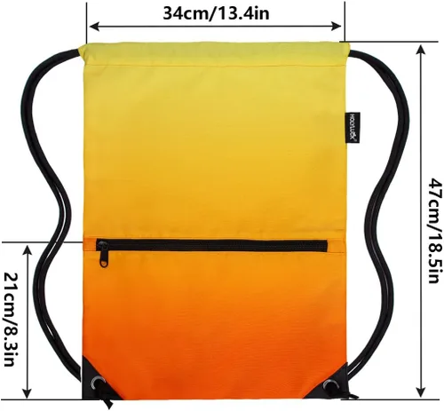 Miniatura 2 de HOLYLUCK - Mochila, bolsa deportiva con cordón ajustable para gimnasio