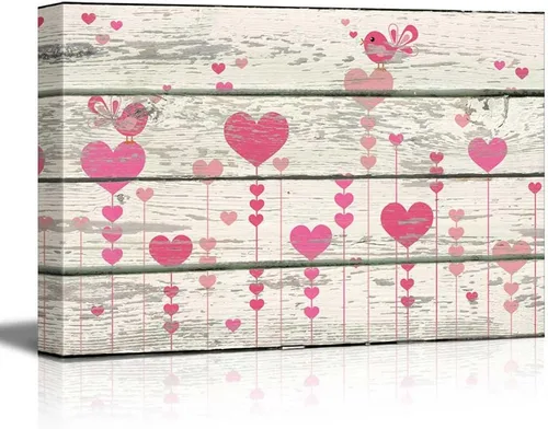 Miniatura 36 de wall26 - Obra de arte con estampado de madera de ciervo en bosque de abedules - Lienzo rústico para pared, arte para el hogar - 16 x 24 pulgadas