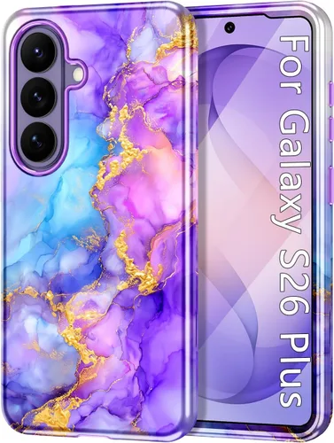 Miniatura 80 de Btscase para Samsung Galaxy S25, [Probado contra caídas de grado militar] Funda protectora de diseño de patrón de mármol, resistente, delgada