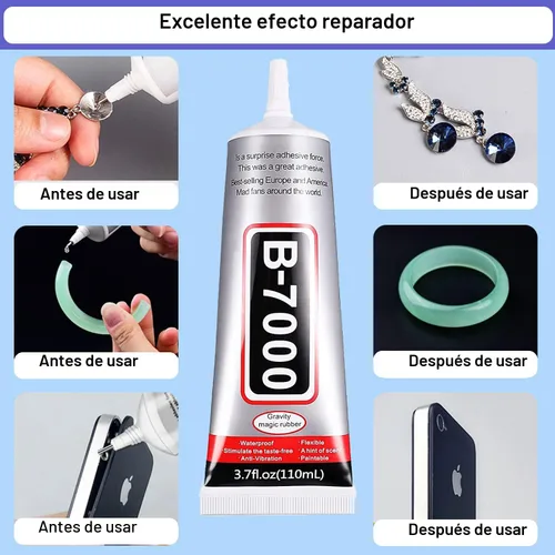 Miniatura 8 de B7000 - Pegamento adhesivo de diamantes de imitación para manualidades, 2 unidades de 3.7 fl oz con 5 bolígrafos de punteo, lápiz de cera y pinzas