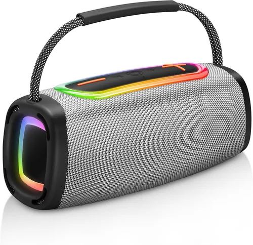 Miniatura 9 de Altavoz Bluetooth de 60 W, tiempo de reproducción de 36 horas, 6000 mAh, BT5.4, altavoz inalámbrico portátil con sonido estéreo fuerte, impermeable