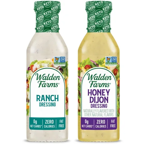Miniatura 40 de Walden Farms Vinagreta de Tomate Seco al Sol – Aderezo sin calorías, bajo en carbohidratos, apto para dieta keto, vegano, sin azúcar con rico sabor