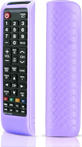 Miniatura 10 de Funda de silicona para control remoto de Samsung, funda de silicona para BN59-01199F Smart TV Control Skin Sleeve Negro