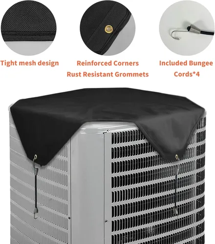 Miniatura 3 de Cubiertas de Aire Acondicionado Qualward para Unidades Externas, Cubierta de CA para Unidad Central al Aire Libre Resistente al Agua de Alta