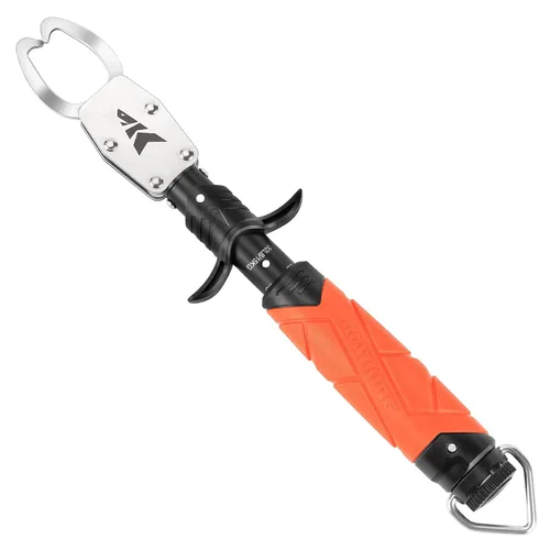 Miniatura 8 de KastKing Paradox 9" Lip Grip, herramienta de aterrizaje de peces de acero inoxidable resistente a la corrosión con mango de elastómero