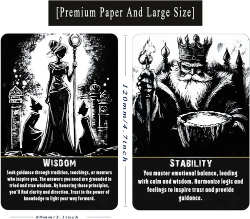 Miniatura 3 de sishui Juego de 78 cartas de tarot Lythra, cartas de tarot oráculo para principiantes, herramientas espirituales para intuición, visión emocional