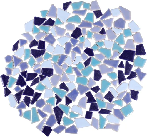 Miniatura 10 de VOSAREA Mosaico de cerámica DIY Mosaico Azulejo de mosaico de flores Cesta de vidrio Mosaico de vidrio Azulejos de mosaico esmaltado Artesanías