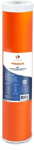 Miniatura 20 de Aquaboon Cartucho de repuesto de filtro de agua para toda la casa, 5 micrones, 20 x 4,5, reducción de cloro para sistema de filtración de agua de 1
