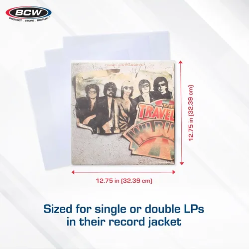 Miniatura 3 de BCW Fundas protectoras de vinilo para discos de vinilo Paquete de 100 unidades para LPs de 12 pulgadas Fundas protectoras de vinilo de calidad