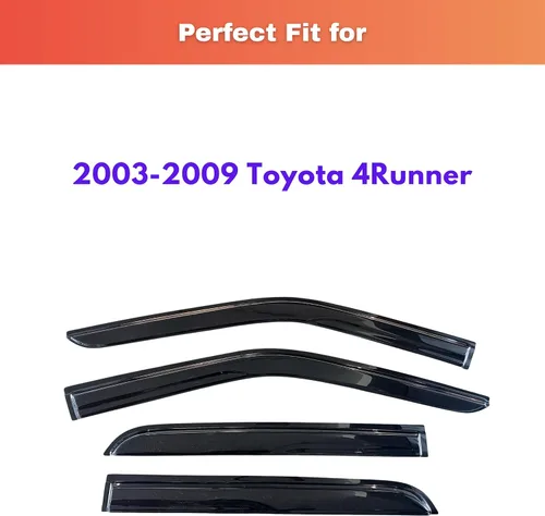 Miniatura 621 de KPY Visor de ventana compatible con Kia Soul 2009-2013, Protector contra lluvia de 4 unidades, deflectores de ventilación de ventana lateral