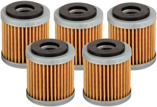 Tusk Paquete de 5 filtros de aceite First Line compatibles con Yamaha YZ250F/450F/WR250F/450F 2003-2026/YFZ450R 2009-2026/Raptor 250 2008-2013