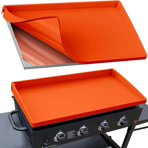 BANGIE Alfombrilla de silicona de 36 pulgadas para accesorios Blackstone, cubierta completa antideformación y resistente a los rayos UV para