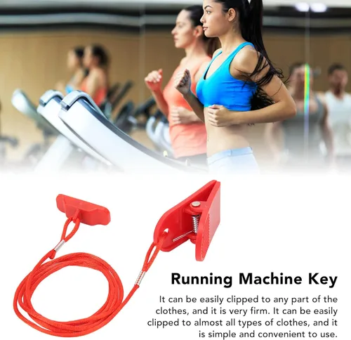 Miniatura 2 de Llave de seguridad para cinta de correr, 2 unidades, cinta de correr universal, llave de seguridad, máquina para correr, imán de llave, cinta