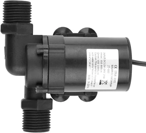 Miniatura 7 de Oumefar Bomba de agua solar de alta temperatura de 24V DC Bomba sumergible sin escobillas de bajo ruido Bomba de circulación de fugas Calibre