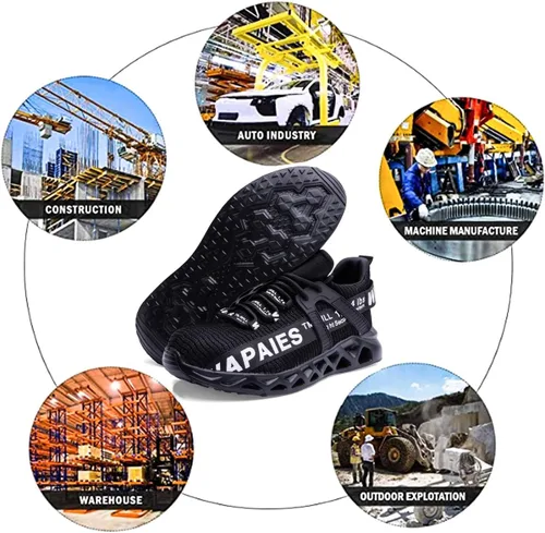 Miniatura 6 de Best Womens Steel Toe Shoes Women's Lightweight Composition Toe Work Shoes Fashion Steel Toe Shoes for Men Safety Shoes Proof Resistant for