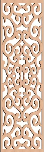 Miniatura 58 de Eveline - Paneles decorativos de pared de madera con calado, 13 3/8 pulgadas de ancho x 34 3/8 pulgadas de alto x 3/8 de alto, roble rojo rojo