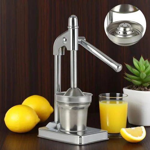 Miniatura 5 de Exprimidor manual de hierro fundido, exprimidor manual de cítricos de acero inoxidable, exprimidor de naranja limón resistente para jugo fresco