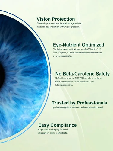 Miniatura 3 de AREDS 2 Vitaminas para los ojos, paquete de 2, suplemento de luteína y zeaxantina