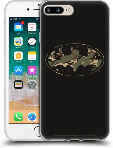 Miniatura 145 de Head Case Designs Funda de gel con licencia oficial de Batman DC Comics Bat Signal Logos [protección de grado militar] compatible con Apple iPhone 7