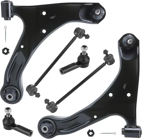 Miniatura 299 de Detroit Axle - Kit de extremo delantero para Chrysler 300 Dodge Charge Challenger 2011-2023, 2 brazos de control inferiores traseros 2 rótulas