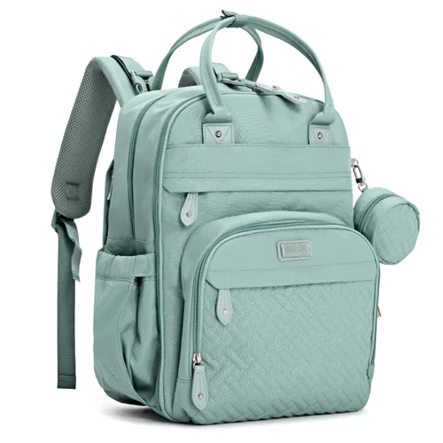 Miniatura 12 de BabbleRoo - Mochila para pañales - Bolso de viaje con artículos esenciales para bebés - Mochila multifuncional resistente al agua, bolso de viaje