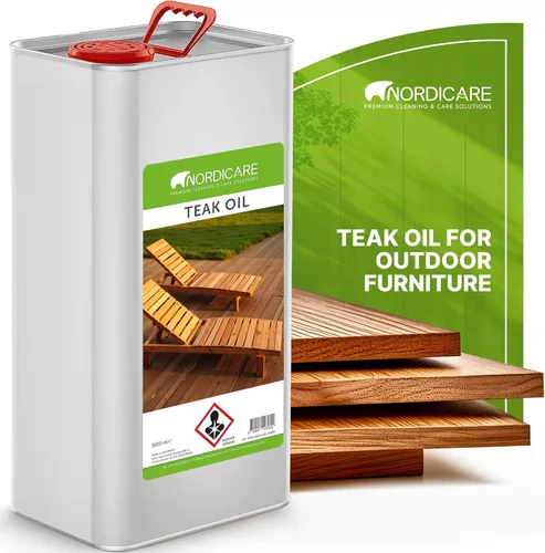 Miniatura 9 de Nordicare Aceite de teca para muebles de exterior, 16.9 onzas – Aceite de madera de exterior y sellador para teca, acacia, roble y más, ayuda a