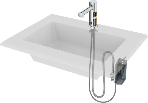 Miniatura 4 de Moen 8559 Align M-Power - Grifo electrónico para lavabo de baño, sin contacto, manos libres, funciona con sensor, cromado Cromo