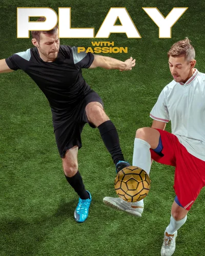 Miniatura 5 de American Challenge Balón de fútbol Bérgamo – Balón de fútbol profesional para campos de césped – Pelotas de fútbol duraderas cosidas a máquina