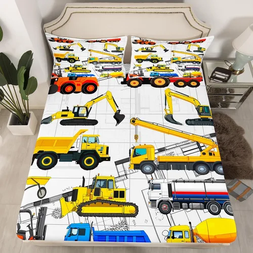 Miniatura 28 de Sábanas de cama con estampado de patas de perro para niños, sábana bajera ajustable de huesos coloridos para los amantes de los perros