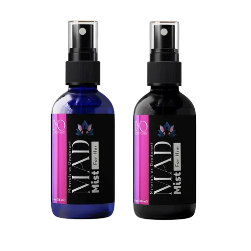Miniatura 7 de Desodorante de sal mineral natural para mujer, fórmula de 3 ingredientes, sin clorhidrato de aluminio, sin bicarbonato de sodio, piel sensible, todo