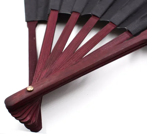 Miniatura 4 de Ventilador de mano plegable chino con artesanía tradicional china de 13 pulgadas