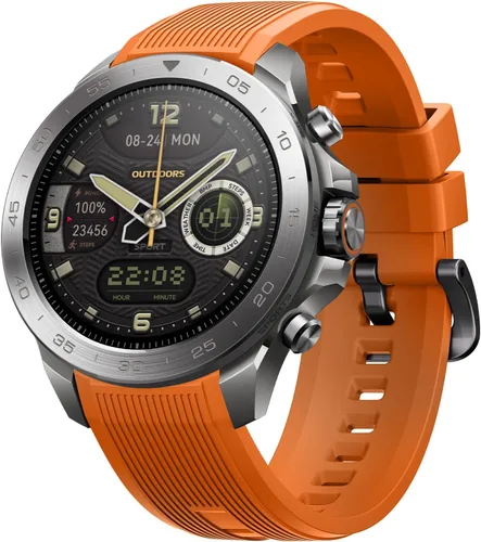 Miniatura 10 de Mibro GS Explorer S - Reloj inteligente de aventura al aire libre de titanio para hombres, GPS de doble banda con mapas sin conexión, grado militar