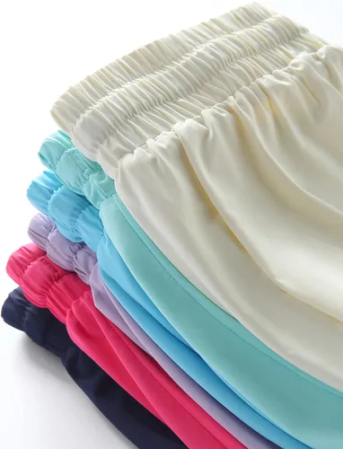 Miniatura 6 de Paquete de 3 pantalones cortos fluidos para niñas con forro de elastano, 2 en 1, faldas de mariposa para jóvenes, para fitness, correr, deportes