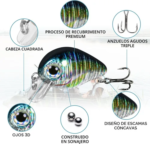 Miniatura 3 de TRUSCEND Swimmax - Señuelos de pesca realistas para agua salada y agua dulce, para trucha lucioperca, lucio, salmón azul, cebo, pesca de lubina