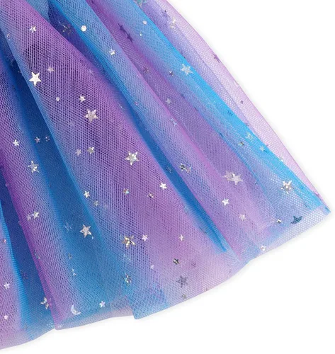 Miniatura 6 de EQSJIU Ballet Leotard with Tutu Skirt for Girls Dance Gymnastics Toddlers Sparkly Snowflake Party Dress Outfit Kids