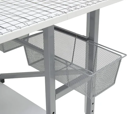 Miniatura 8 de Sew Ready Mesa plegable para pasatiempos y cortes, 58.75 pulgadas de ancho x 36.5 pulgadas de profundidad, mesa blanca para artes y manualidades
