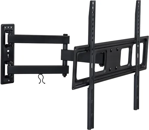 Mount-It! Soporte de pared para TV de movimiento completo, instalación de un solo perno, giratorio, inclinación y extensión de 17 pulgadas, soporte