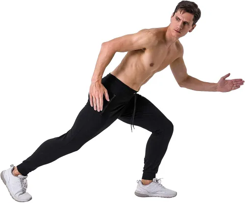 Miniatura 7 de Wangdo - Pantalones deportivos para hombre con bolsillos con cremallera